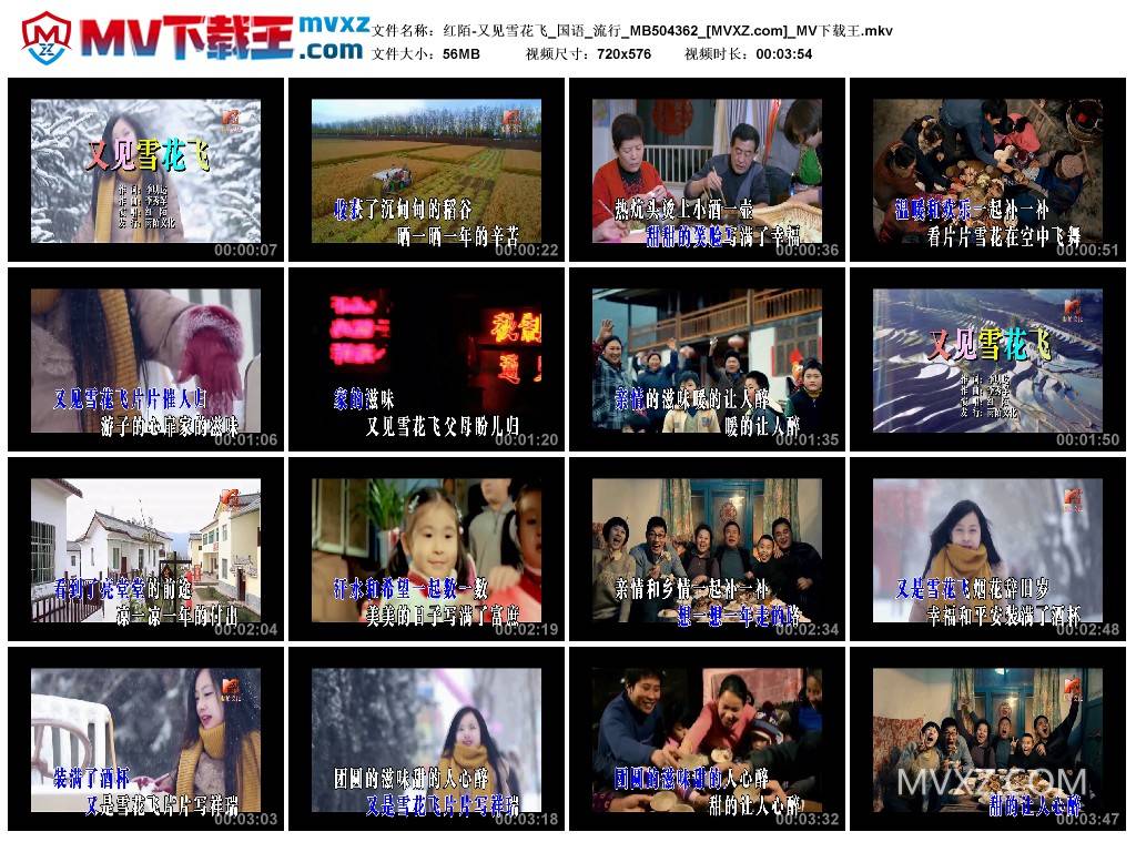 红陌-又见雪花飞_国语_流行_MB504362